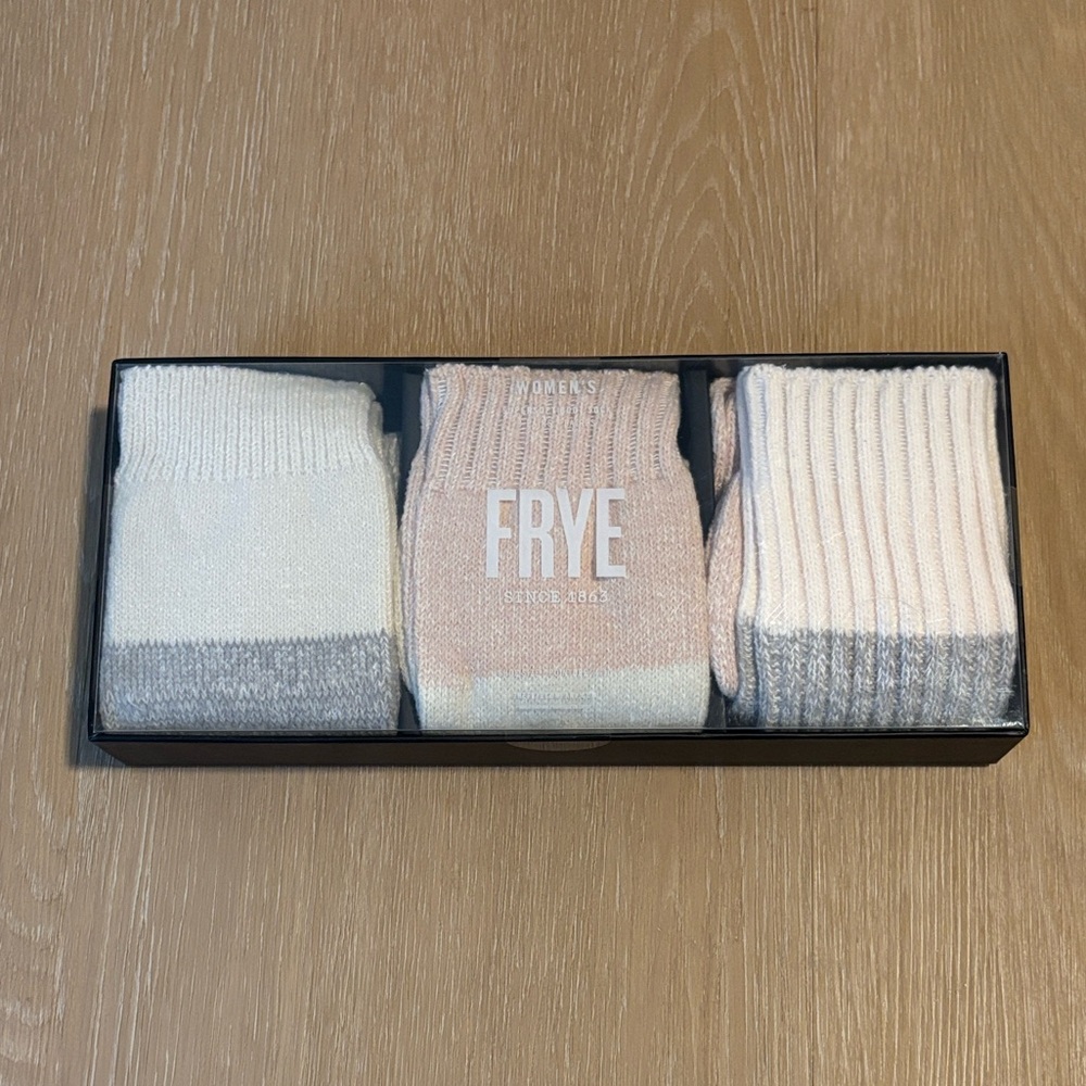 NIB Frye Women's 3 Pair Super Soft Boot Socks